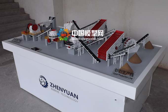 砂石生產線模型，碎石生產線模型