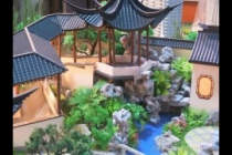 園林古建模型，天壇模型，木制古建模型